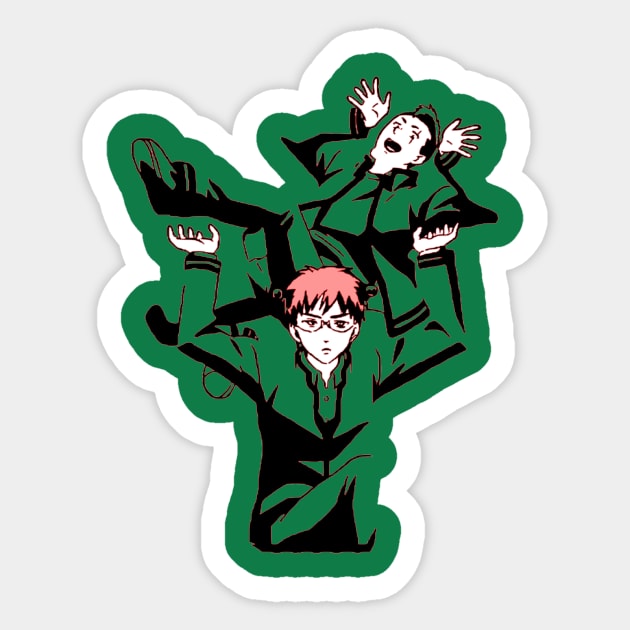 The Disastrous life of Saiki K Sticker by OtakuPapercraft